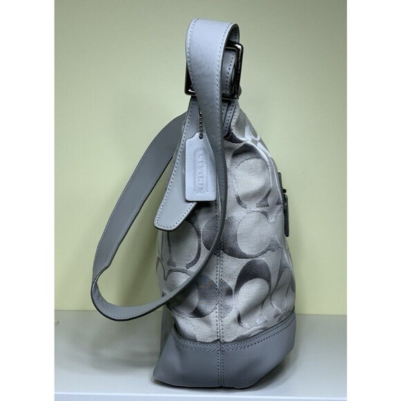 Coach Legacy Signature Crossbody Shoulder Bag Gray G1271-21149 - Picture 5 of 15